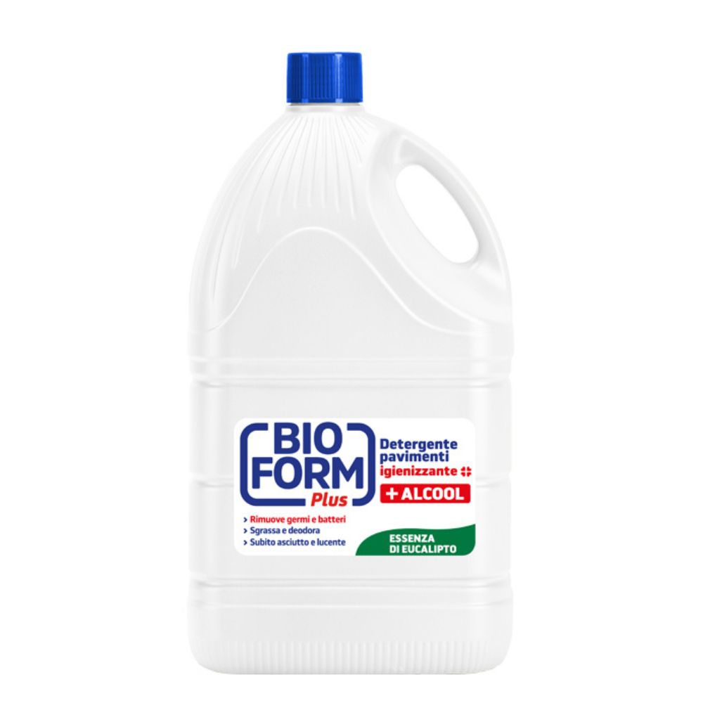 Detergente igienizzante pavimenti Bioform con alcohol ed essenza di  eucalipto – 5 lt – Maral Diffusion