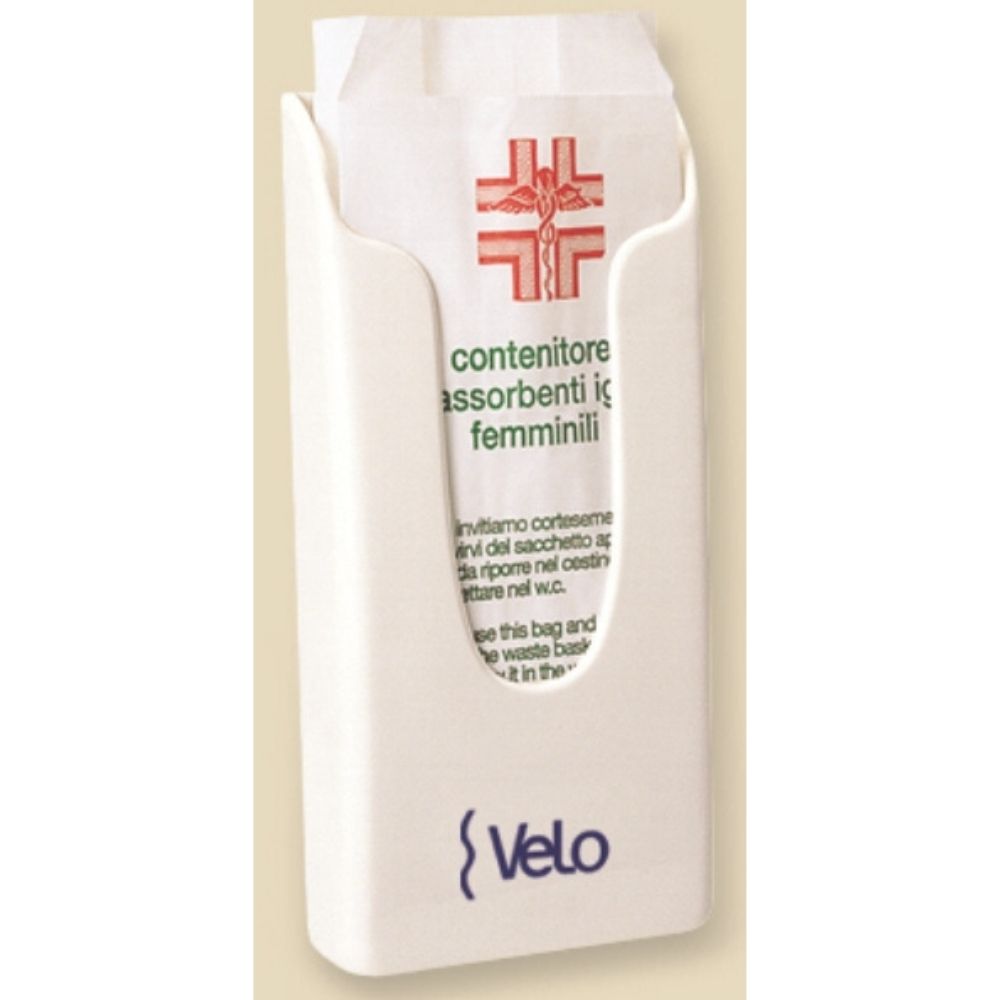 Dispenser Sacchetti Igienici Per Assorbenti | Bianco | Pratico E Igienico | Per Bagni Pubblici E Privati - Foto 8