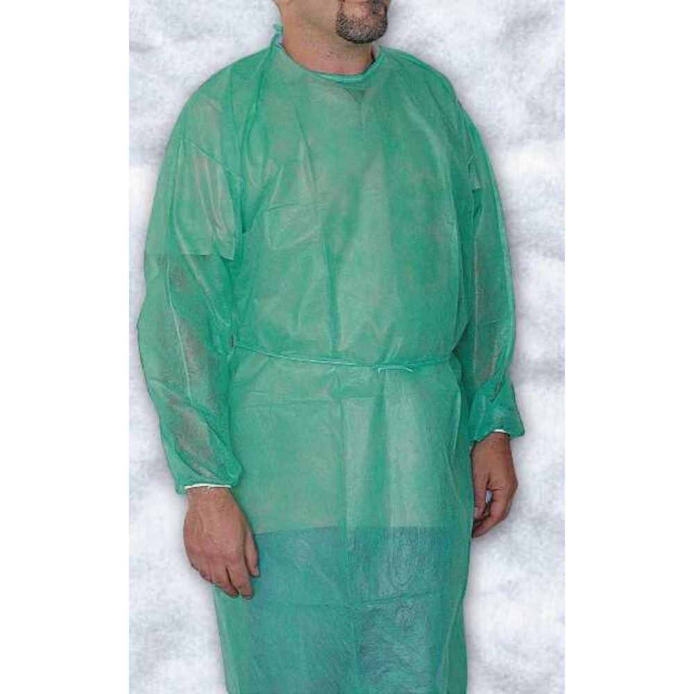 Camice Monouso ETIK In TNT 25gr Con Polsini In Cotone | Idrorepellente E Protettivo (10 Pezzi) - 5