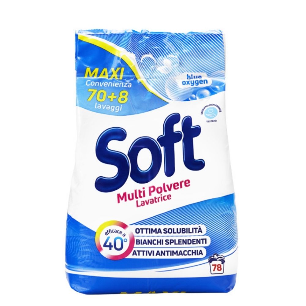 Detersivo in Polvere Soft freschezza classica per bucato a mano e in  lavatrice – 78 Lavaggi – Maral Diffusion